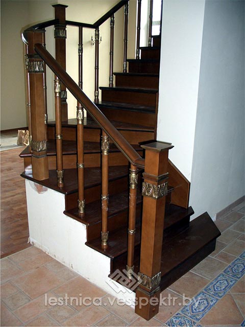 Комбинированная лестница премиум сегмента